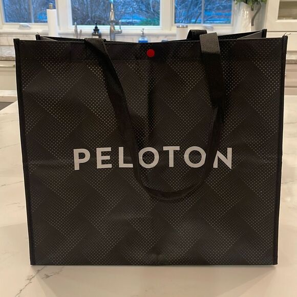 Reusable Peloton Bag/Tote with Red Snap - Picture 1 of 4